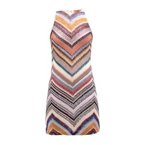 Missoni Sequin Knit Chevron Mini Dress